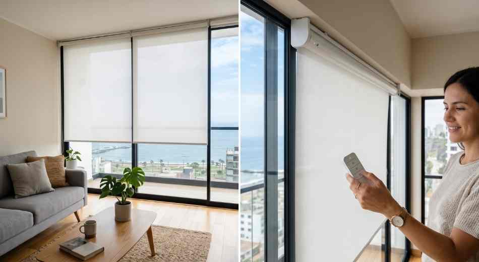 Cortinas Roller Motorizadas con control remoto