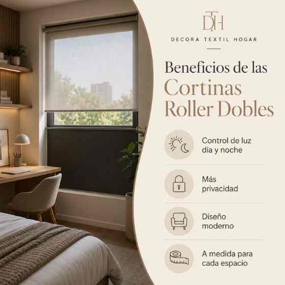 cortina roller doble